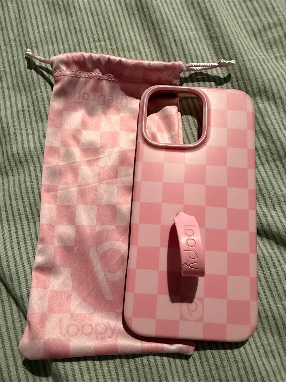 Loopy Checkerboard Pink Phone Case